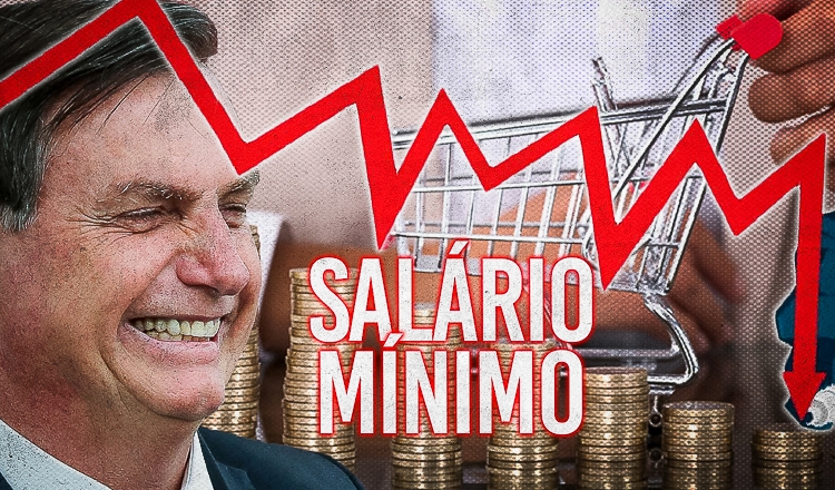 Contra trabalhador, Bolsonaro propõe reajustar salário mínimo sem ganho real pelo 4º ano seguido