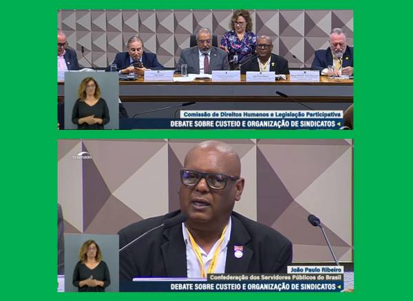 Diretor da CSPB participa de audiência pública sobre custeio e organização das entidades sindicais
