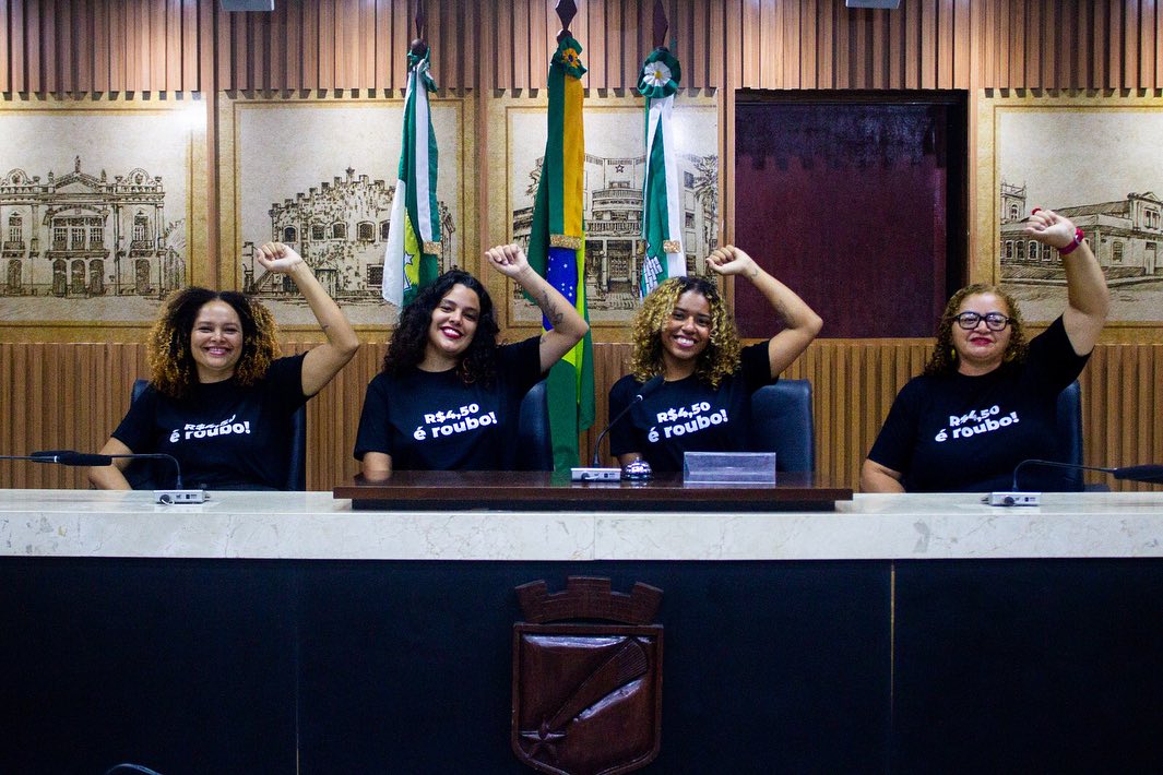 SINSP parabeniza o Coletivo Juntas pela pose na Câmara Municipal de Natal